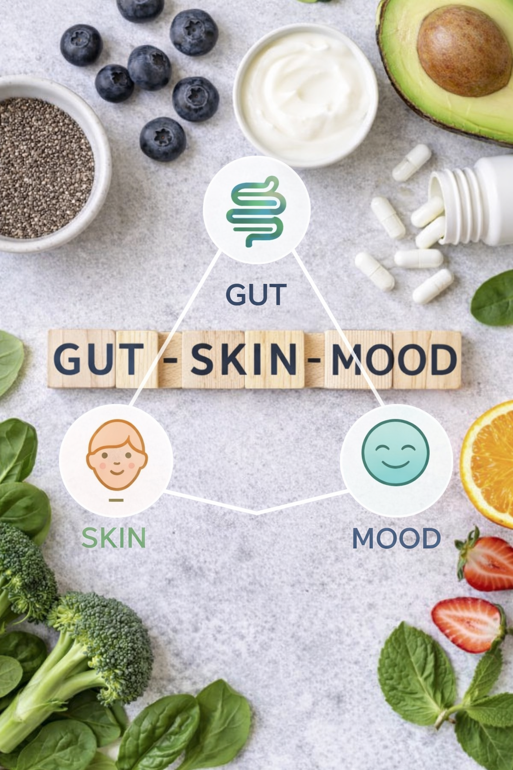 Gut–Skin–Mood Connection