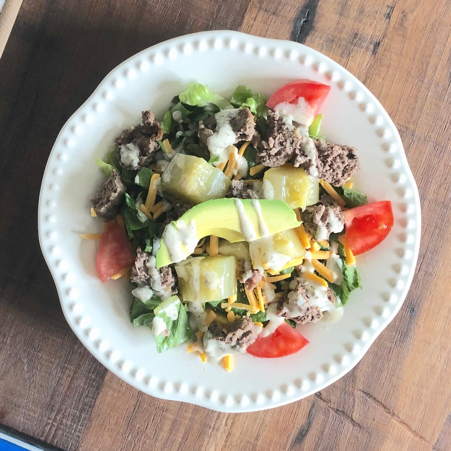 Grass-Fed Burger Salad