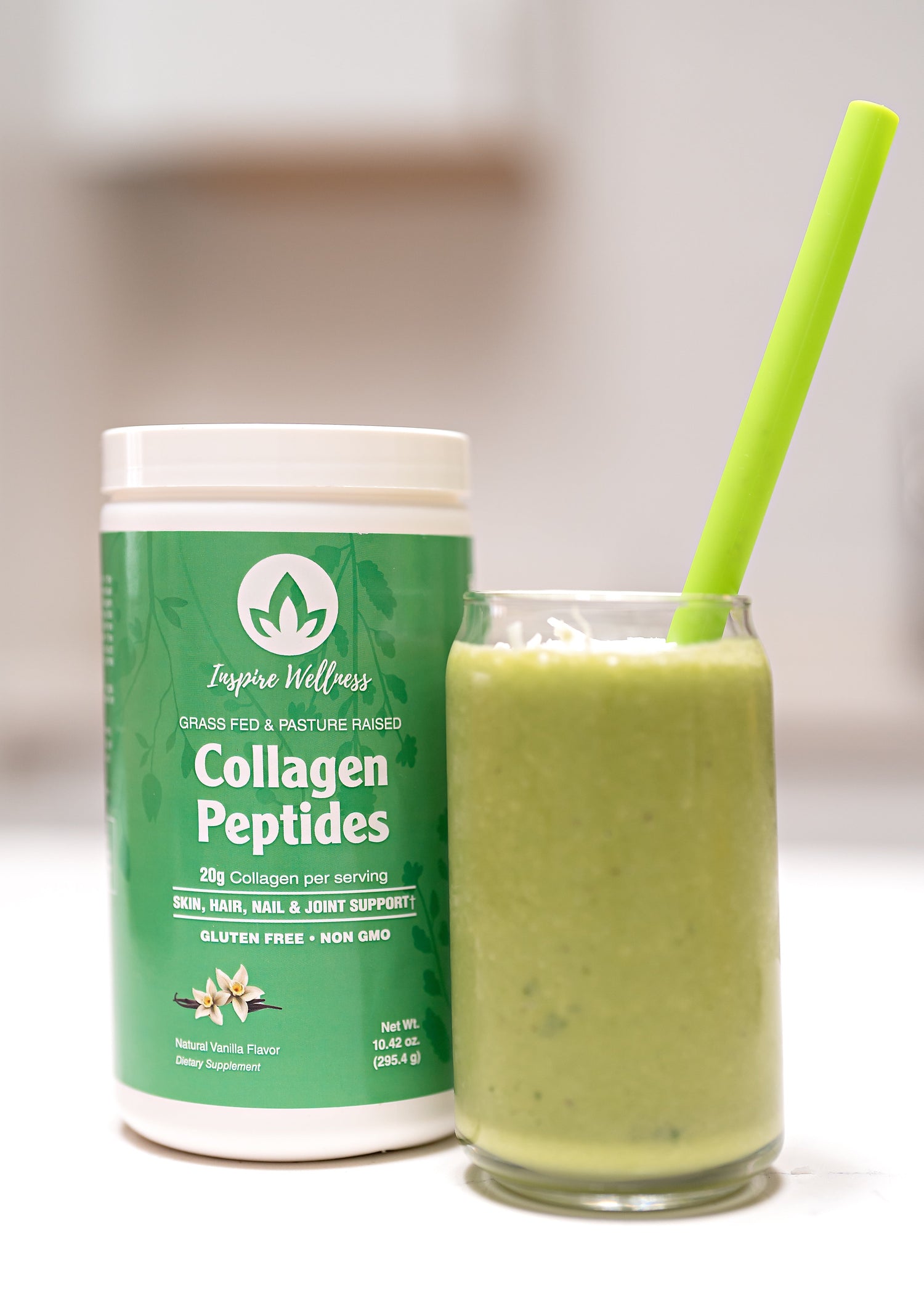 High Protein Creamy Green Smoothie