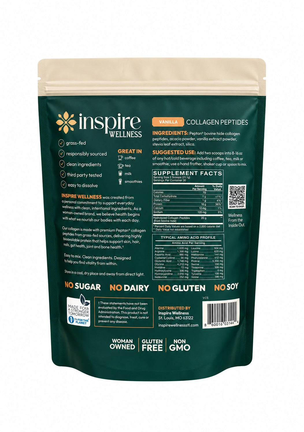 Collagen Protein Powder, Vanilla