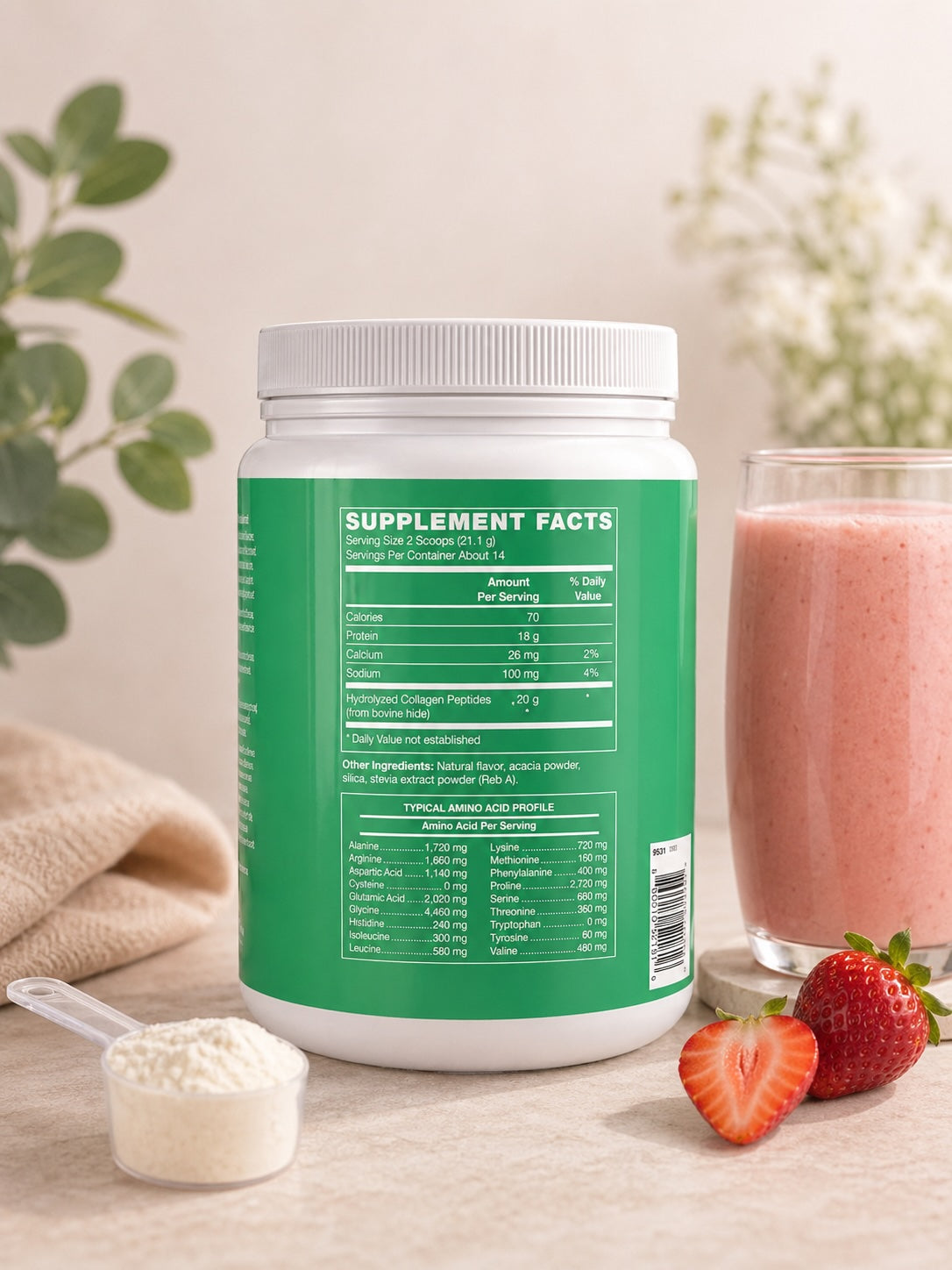 Collagen Protein Powder, Vanilla 14 Servings
